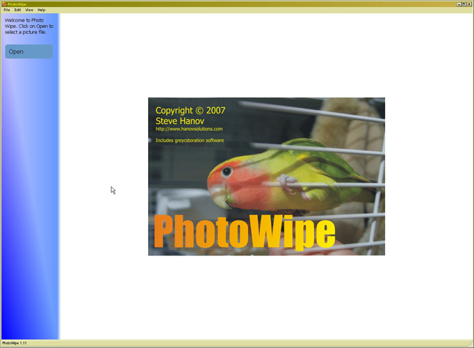 mt_popup:Photo Wipe - 1 Interface ouverture